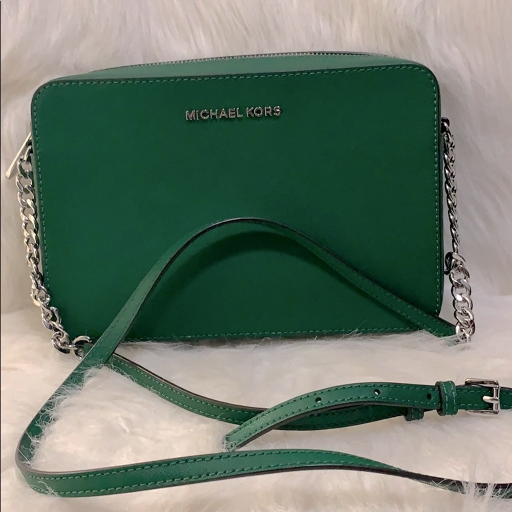 Authentic Green Micheal Kors Crossbody